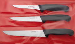 [Knife] Set, 3 pcs, black