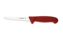 Boning Knife red, stiff, straight - 13 cm